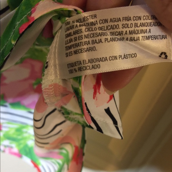 Merona Striped and Floral Print Sleeveless Shell - Picture 6 of 8